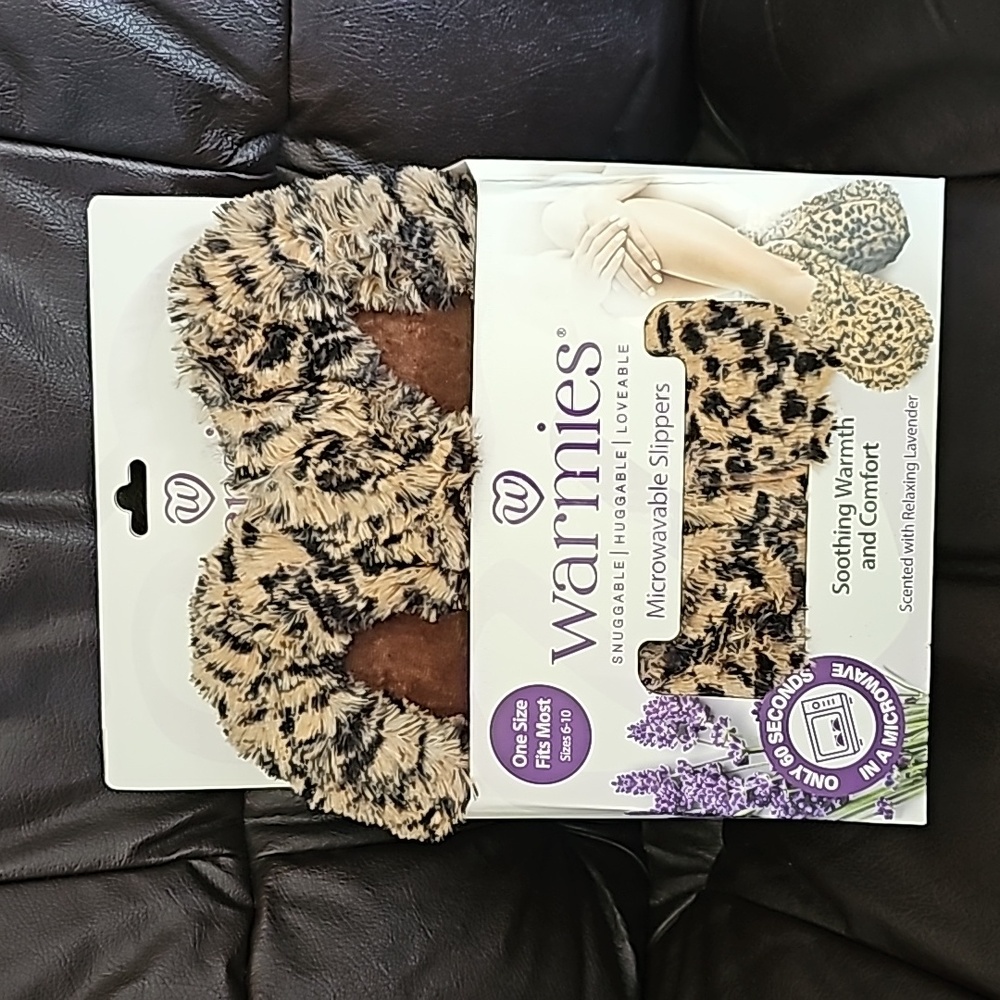 Warmies Leopard Slippers
